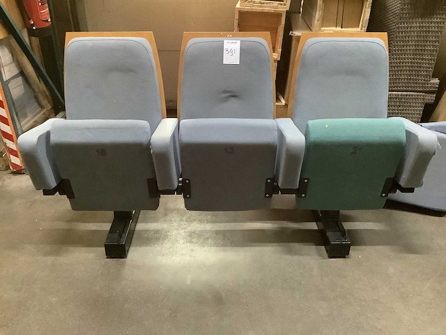 Theaterstoelen set van 3 stuks - afbeelding 2 van  7