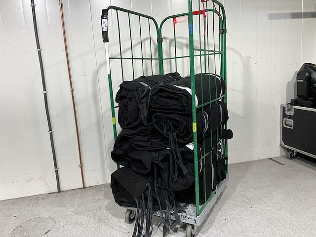 Theatex - molton backdrop zwart (8x) - afbeelding 1 van  3