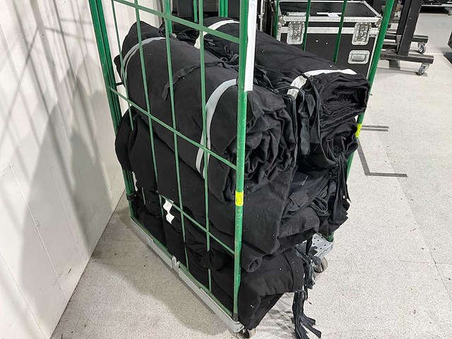 Theatex - molton backdrop zwart (8x) - afbeelding 2 van  3