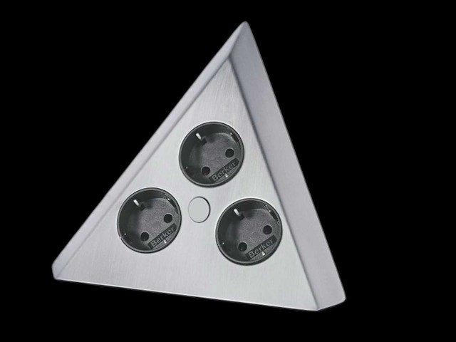 Thebo rvs 17586/c stopcontact - afbeelding 1 van  4