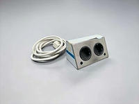 Thebo rvs hoek/stopcontact