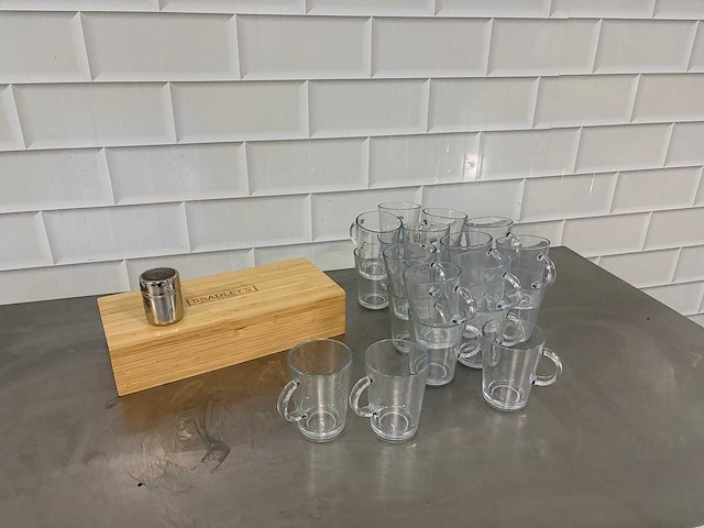 Thee - glas (23x) + theekist - afbeelding 3 van  4