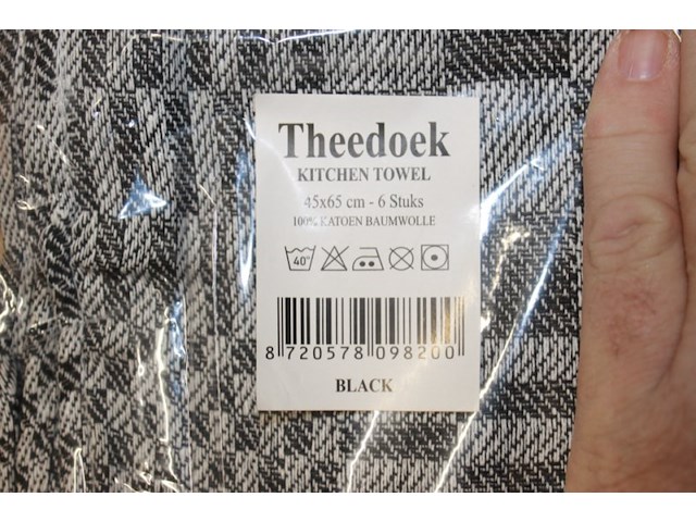 Theedoeken 12 stuks 2 sets van 6 mix geleverd - afbeelding 4 van  7