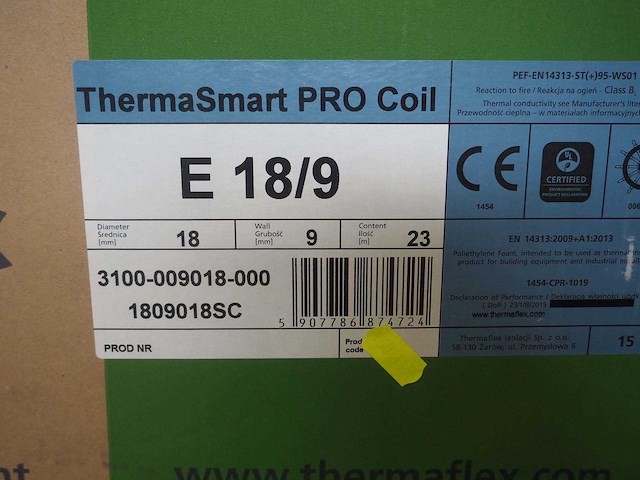 Thermaflex - e-18/9 - buis insulatie partij (19x) - afbeelding 5 van  5