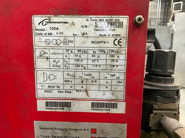 Thermal dynamicscutskill - 2005 - cutskill c-100a - plasmasnijmachine - afbeelding 4 van  9