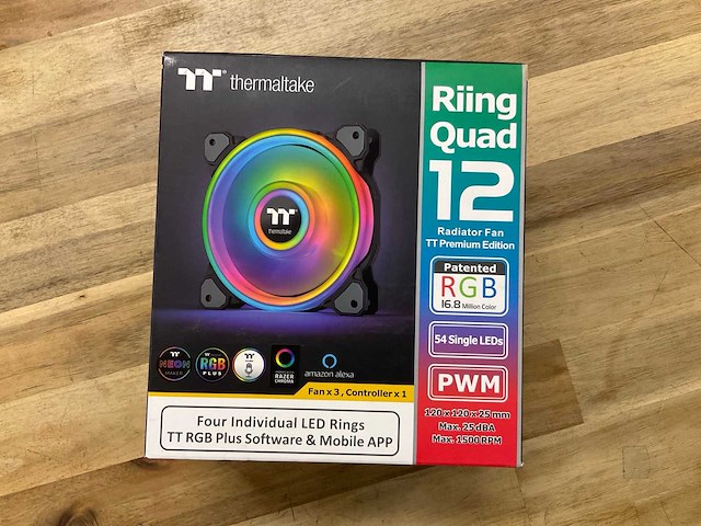 Thermal take riing quad 12 radiator fan - afbeelding 1 van  3
