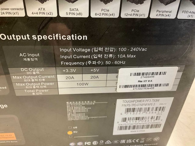 Thermaltake toughpower pf3 power supply - afbeelding 3 van  3