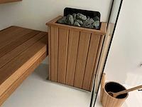 Thermalux alu2 lukki buitensauna met lamellendak - afbeelding 14 van  18