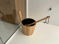 Thermalux alu2 lukki buitensauna met lamellendak - afbeelding 16 van  18