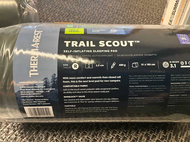 Thermarest trail scout selfinflating ligbed (2x) - afbeelding 5 van  5