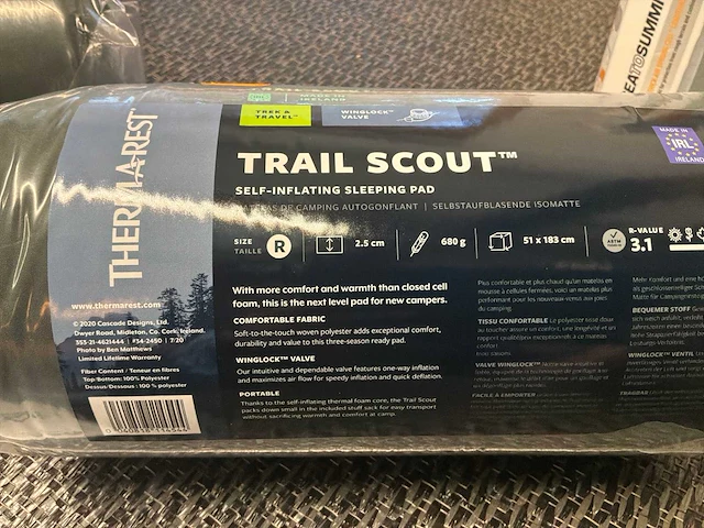 Thermarest trail scout selfinflating ligbed (2x) - afbeelding 5 van  5
