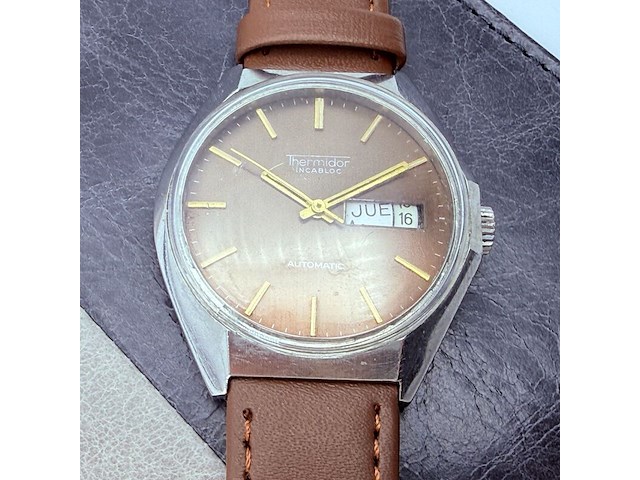 Thermidor day/date automatisch herenhorloge - afbeelding 1 van  8
