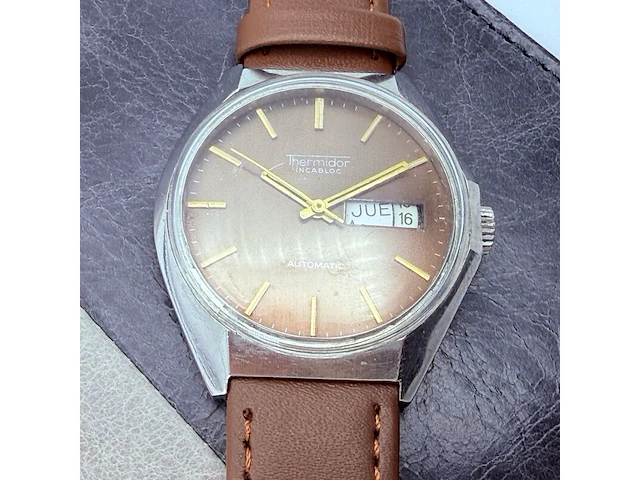 Thermidor day/date automatisch herenhorloge - afbeelding 1 van  8