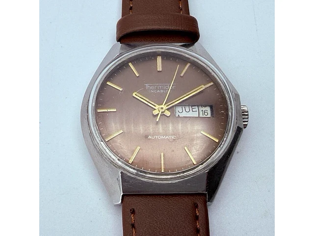 Thermidor day/date automatisch herenhorloge - afbeelding 3 van  8