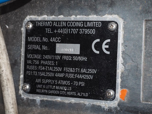 Thermo allen coding limited - afbeelding 3 van  11