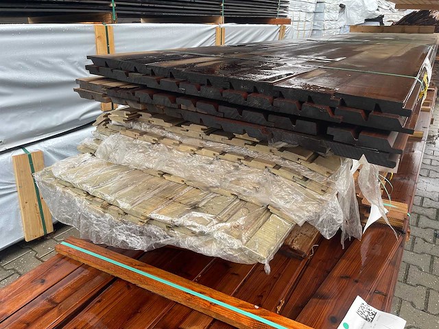 Thermo ayous planken geschaafd 4250x139x25mm (28x) - afbeelding 3 van  3