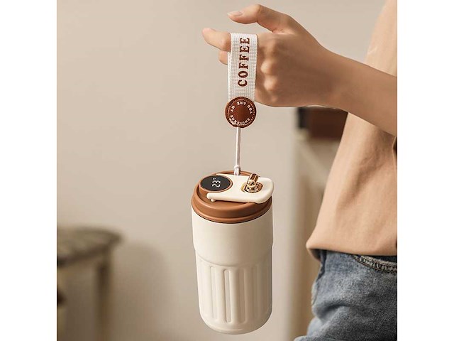 Thermo beker met thermometer (50x) - afbeelding 1 van  3