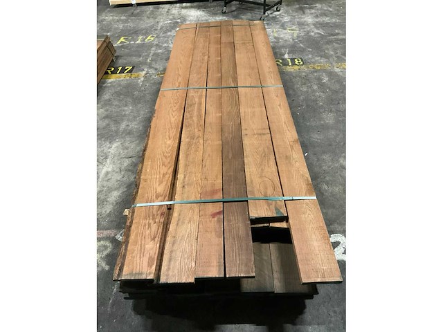 Thermo eiken planken 26 mm ca. 0,850 m³ - afbeelding 2 van  2