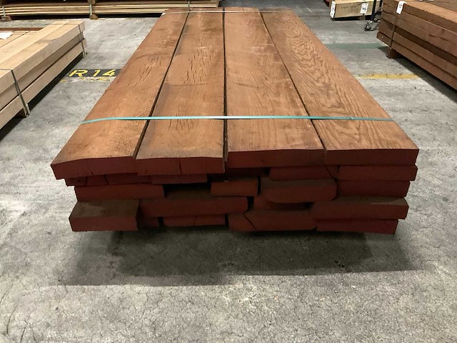 Thermo eiken planken 52 mm ca. 0,675 m³ - afbeelding 3 van  4