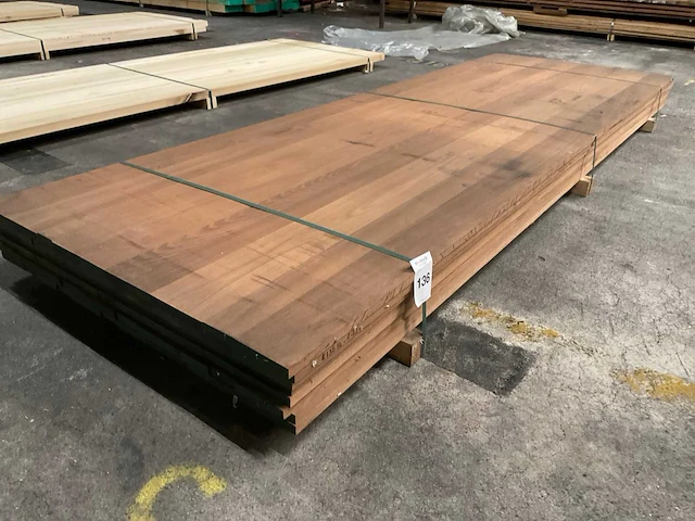 Thermo oak panelen 20x1000 mm (8x) - afbeelding 1 van  5