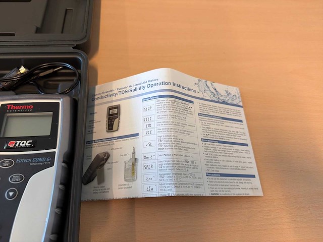 Thermo scientific eutech cond 6+ geleidbaarheids-, tds- en zoutgehaltemeter - afbeelding 4 van  4