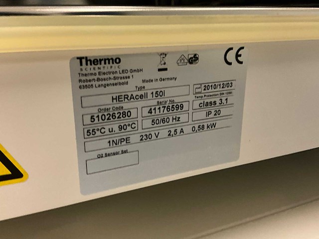 Thermo scientific heracell 150i gp laboratorium co2-incubator (2x) - afbeelding 3 van  11