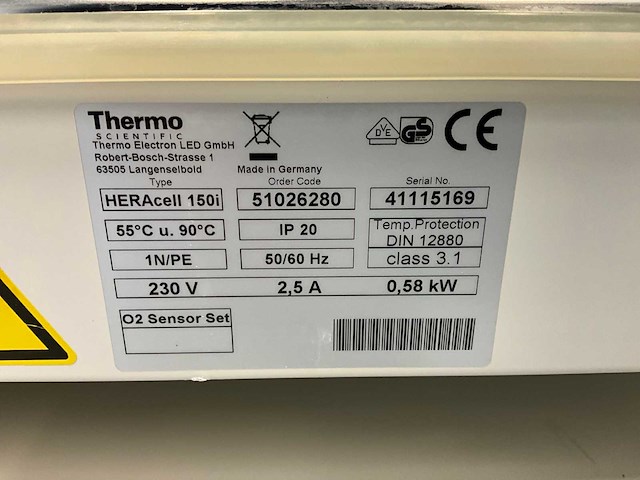 Thermo scientific heracell 150i gp laboratorium co2-incubator (2x) - afbeelding 7 van  13