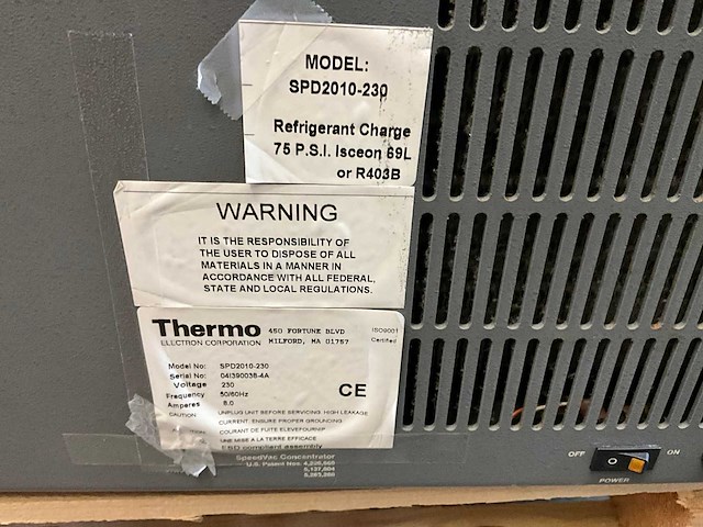 Thermo scientific spd2010 speedvac centrifuge - afbeelding 6 van  6
