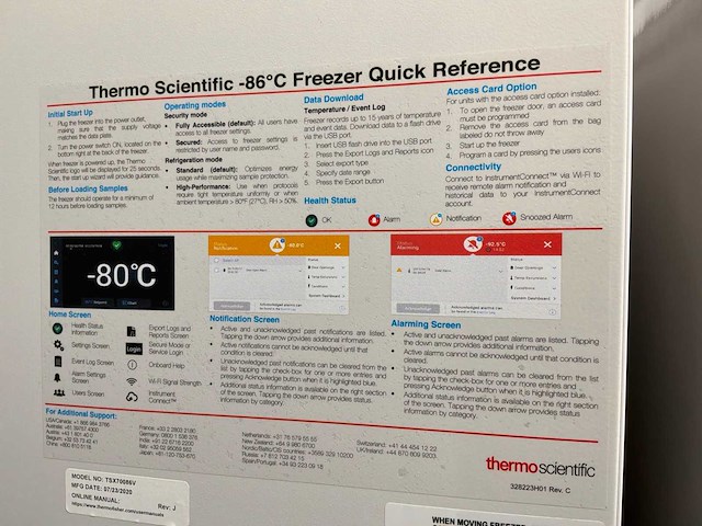 Thermo scientific tsx70086v ult laboratoriumvriezer - afbeelding 2 van  7