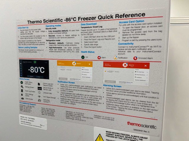 Thermo scientific tsx70086v ult laboratoriumvriezer - afbeelding 3 van  7