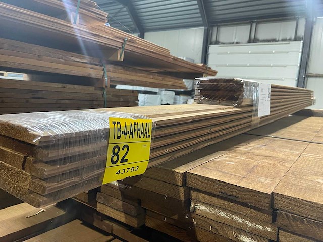 Thermo vuren channelsiding 3000-4200x190x20mm (10x) - afbeelding 2 van  3