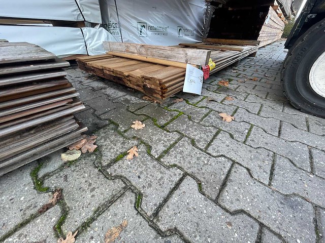 Thermo vuren channelsiding 3000x142x18mm (30x) - afbeelding 2 van  3