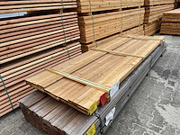 Thermo vuren planken geschaafd 3000x120x20mm (21x) - afbeelding 2 van  3