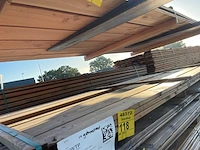 Thermo vuren planken geschaafd geborsteld 3000x120x20mm (21x)