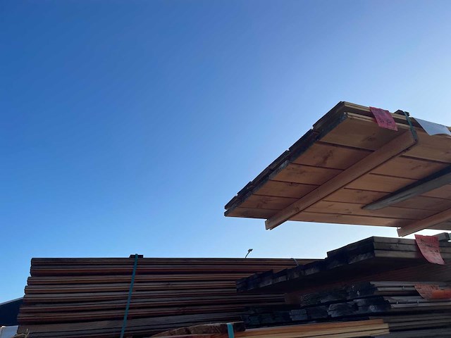 Thermo vuren planken geschaafd geborsteld 3000x120x20mm (21x) - afbeelding 2 van  2