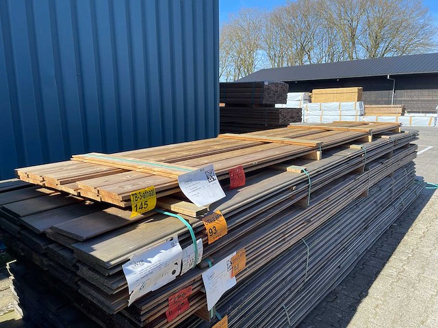 Thermo vuren shiplap profiel 4200x142x20mm (11x) - afbeelding 2 van  3