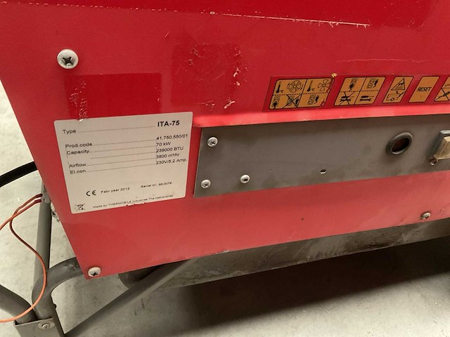 Thermobile ita75 heater - afbeelding 3 van  4