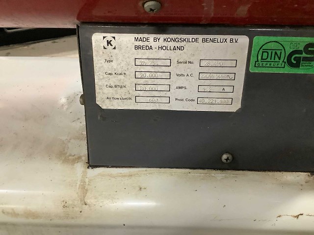 Thermobile ta25 heater - afbeelding 6 van  6