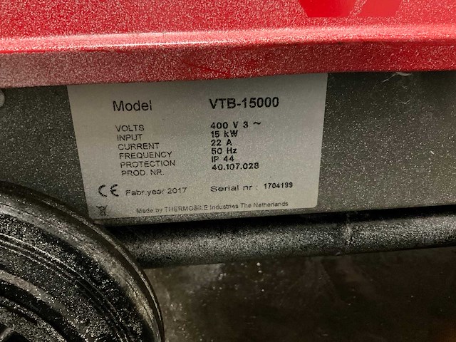 Thermobile vtb15000 heater - afbeelding 5 van  5