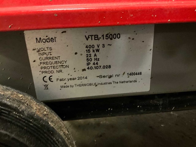Thermobile vtb15000 heater - afbeelding 5 van  5