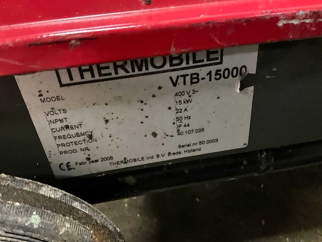 Thermobile vtb15000 heater - afbeelding 5 van  5