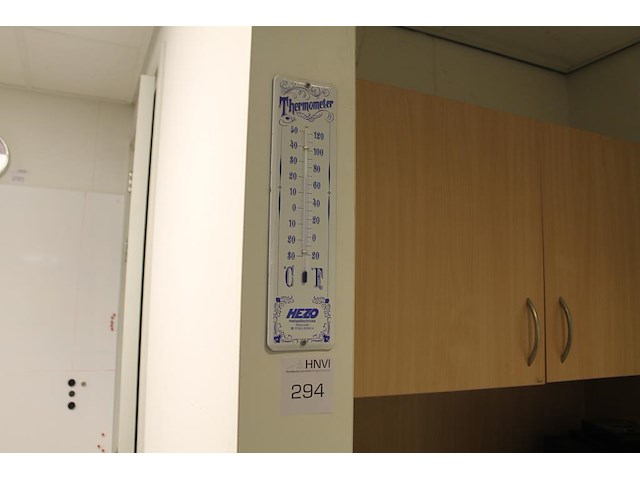 Thermometer 9 x 34 cm. - afbeelding 1 van  2