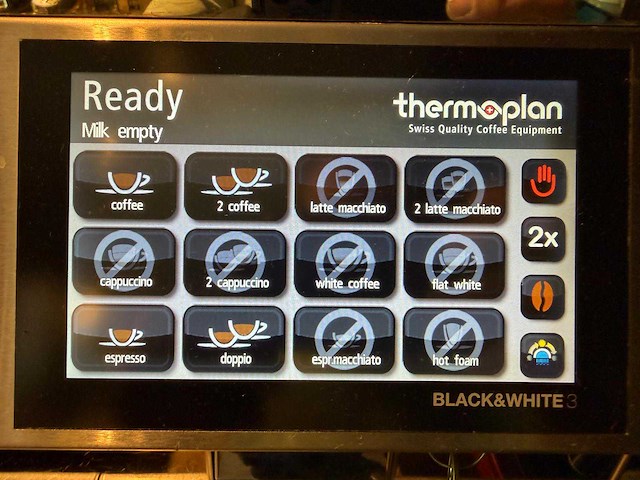 Thermoplan black&white 3 professionele volautomatische espressomachine - afbeelding 5 van  11