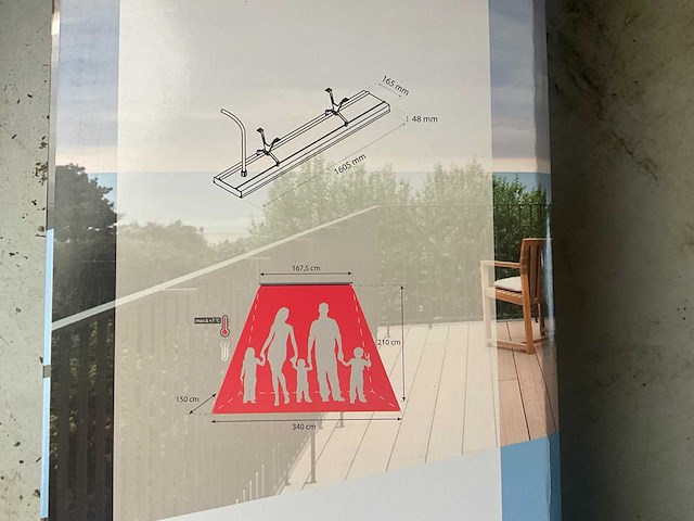 Thermoray 3000 w terrasverwarming - afbeelding 3 van  4