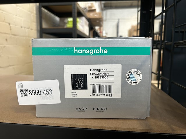 Thermostaat afbouwdeel voor 2 functies hansgrohe, showerselect 15763000, chroom - afbeelding 1 van  2