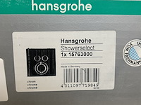 Thermostaat afbouwdeel voor 2 functies hansgrohe, showerselect 15763000, chroom - afbeelding 2 van  2