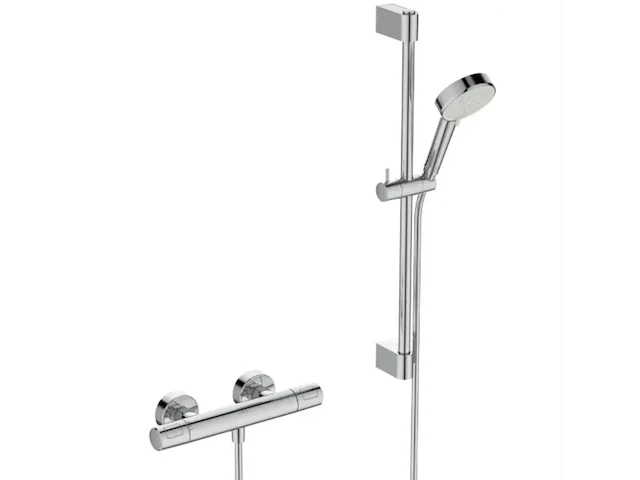 Thermostaatkraan met doucheset ideal standard, ceratherm t25, chroom - afbeelding 1 van  7