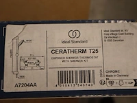 Thermostaatkraan met doucheset ideal standard, ceratherm t25, chroom - afbeelding 2 van  7