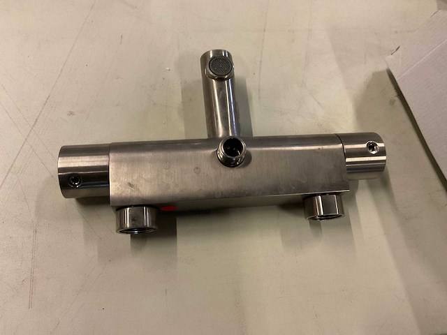 Thermostatische bad-douche mengkraan rvs - afbeelding 2 van  3