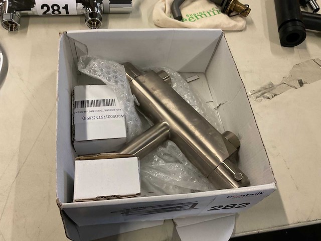 Thermostatische bad-douche mengkraan rvs - afbeelding 3 van  3